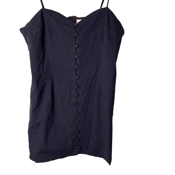 Showpo Black Button Front Mini Dress - Picture 2 of 4